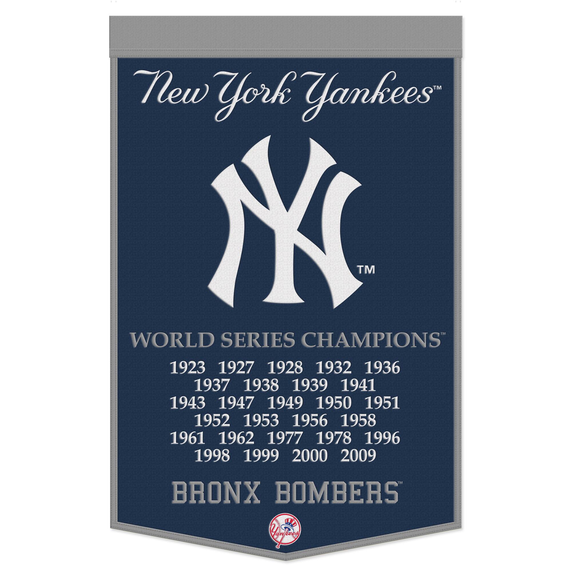 WinCraft - New York Yankees 24" x 38" Championship Banner - Multicolor