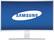 Front. Samsung - 27" Curved HD Monitor - Glossy White.