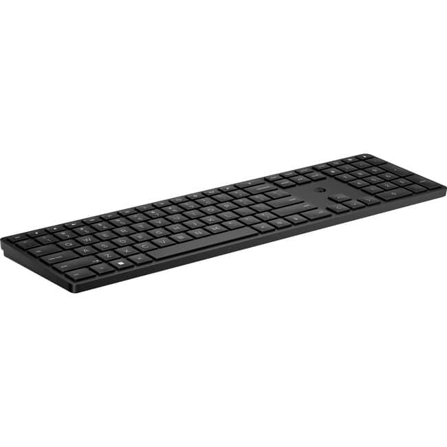 Front. HP - HP 450 Programmable Wireless Keyboard - Wireless Connectivity - RF - 32.81 ft - 2.40 GHz - 19 Hot Key(s) - Mute - Black.