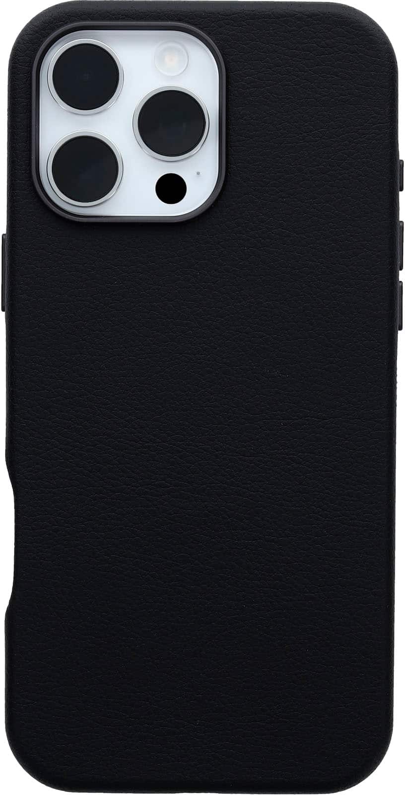 Front Zoom. OtterBox - Symmetry Cactus Leather Series Hard Shell for MagSafe for Apple iPhone 16 Pro Max - Black.