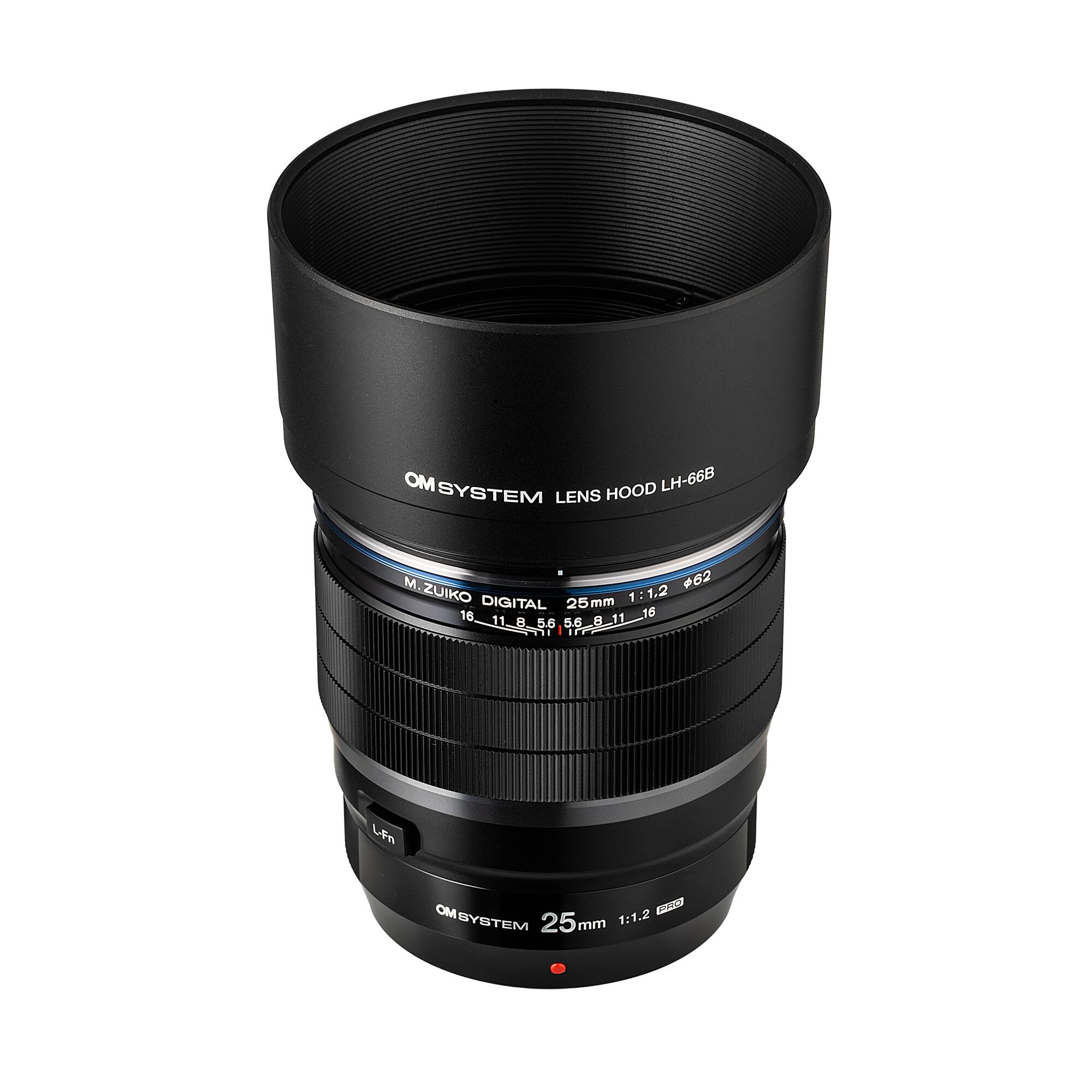 OM SYSTEM LENS HOOD LH-66B  
M.ZUIKO DIGITAL 25mm 1:1.2  
OM SYSTEM