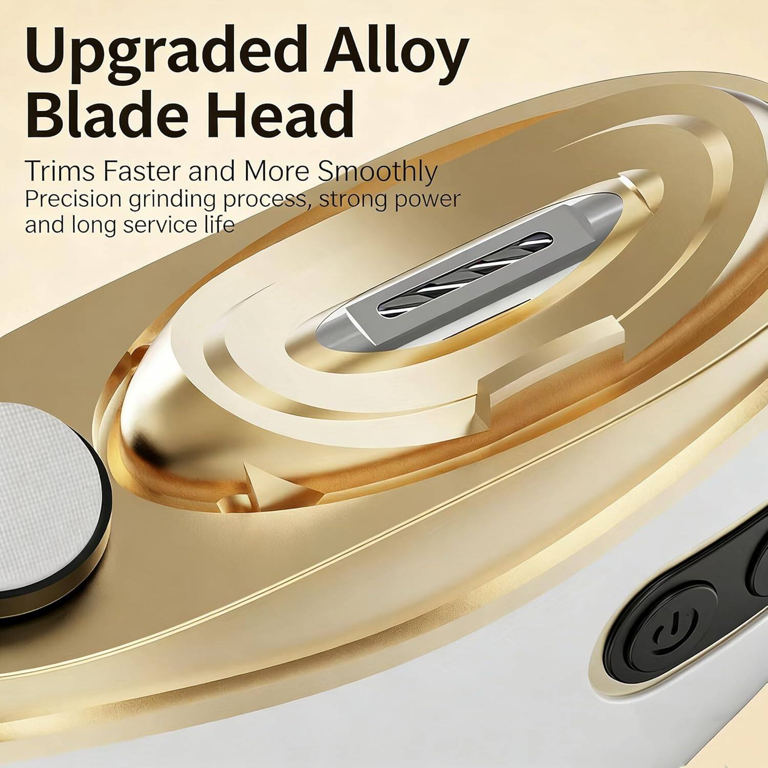 Upgraded Alloy Blade Head Trims Faster and More Smoothly Precision grinding process, strong power and long service life