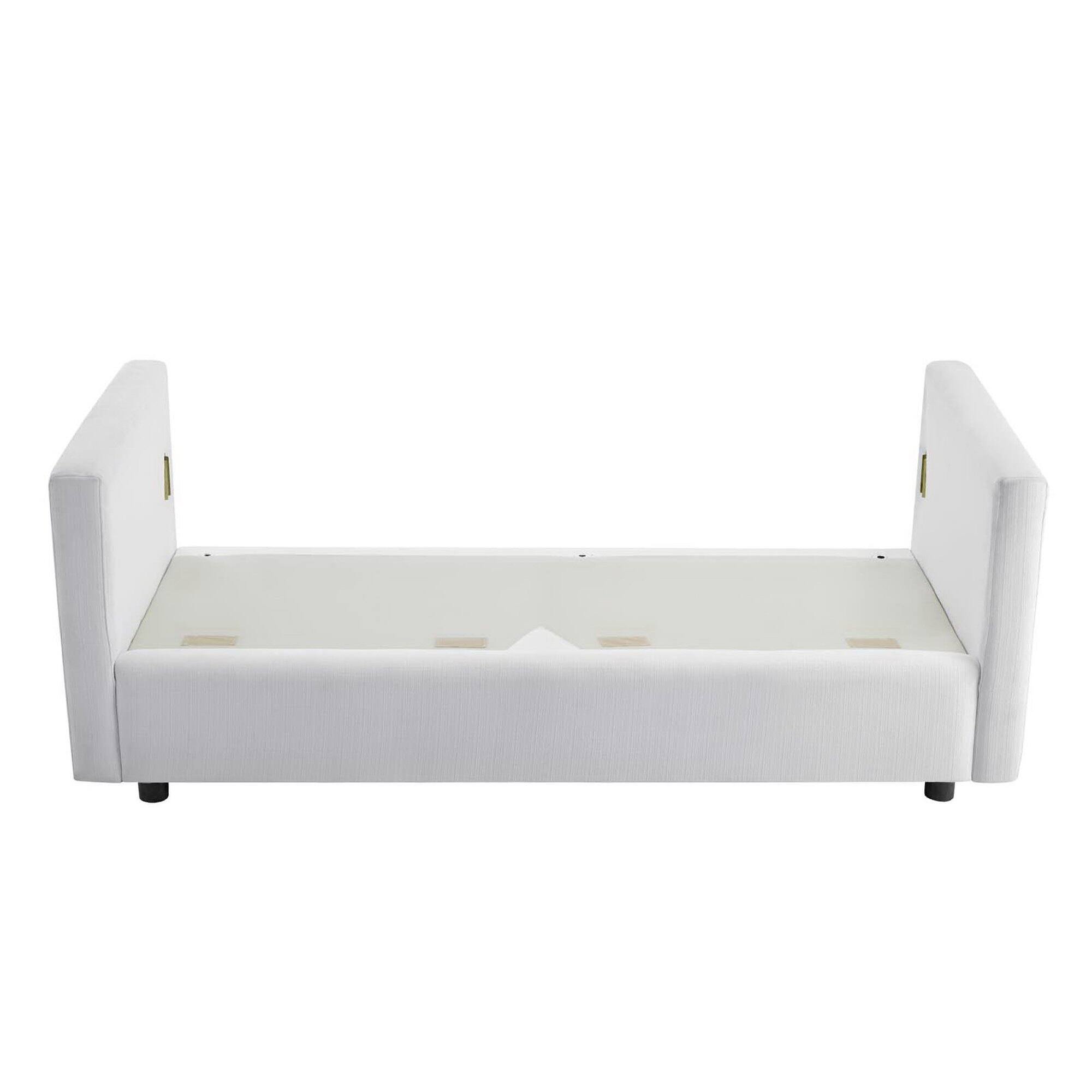 Alt View 2. Modway - Activate Upholstered Fabric Sofa by Modway - White.