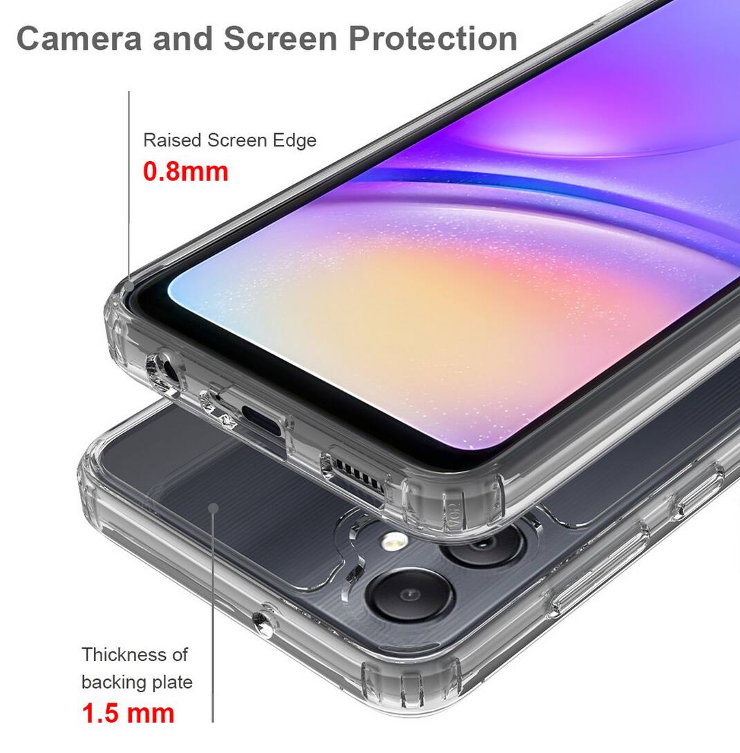 Camera and Screen Protection

Raised Screen Edge 0.8mm

Thickness of backing plate 1.5 mm
