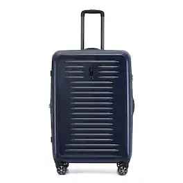 Spyder - Rails 29 Inch Expandable Hardside Upright Suitcase with 360 Spinner Wheels, TSA Approved Lock - Carbon blue