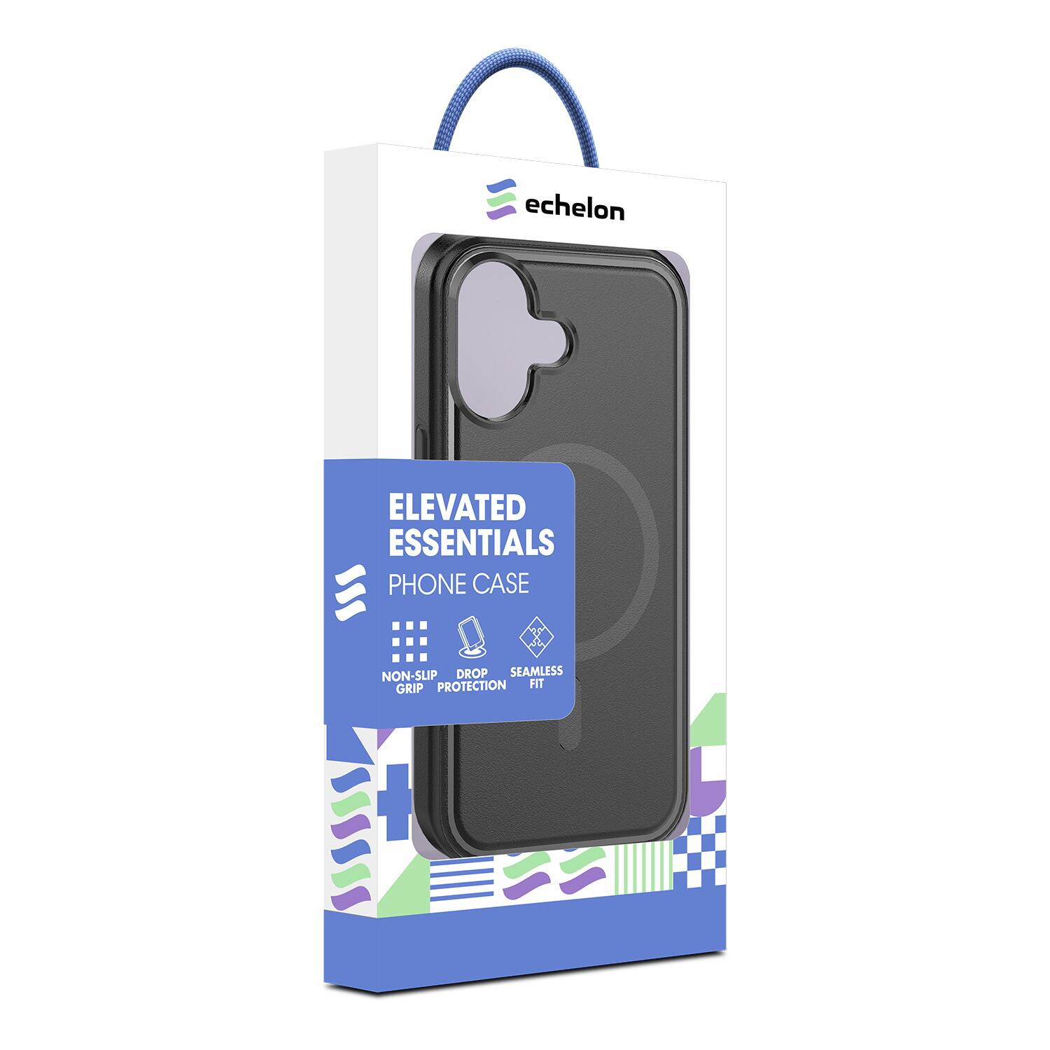 Echelon  
ELEVATED ESSENTIALS  
PHONE CASE  

NON-SLIP GRIP  
DROP PROTECTION  
SEAMLESS FIT