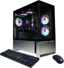 Front. CyberPowerPC - Gaming Desktop - AMD Ryzen 7 8700F - NVIDIA GeForce RTX 5070 12GB - 32GB DDR5 - 2TB PCIe 4.0 SSD - Black.