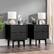 Alt View 12. Walker Edison - Retro 2-Piece 2-Drawer Nightstand Set - Black.