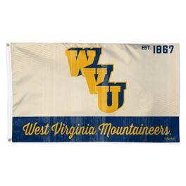 WinCraft - West Virginia Mountaineers 3- x 5- Single-Sided College Vault Deluxe Flag - Multicolor