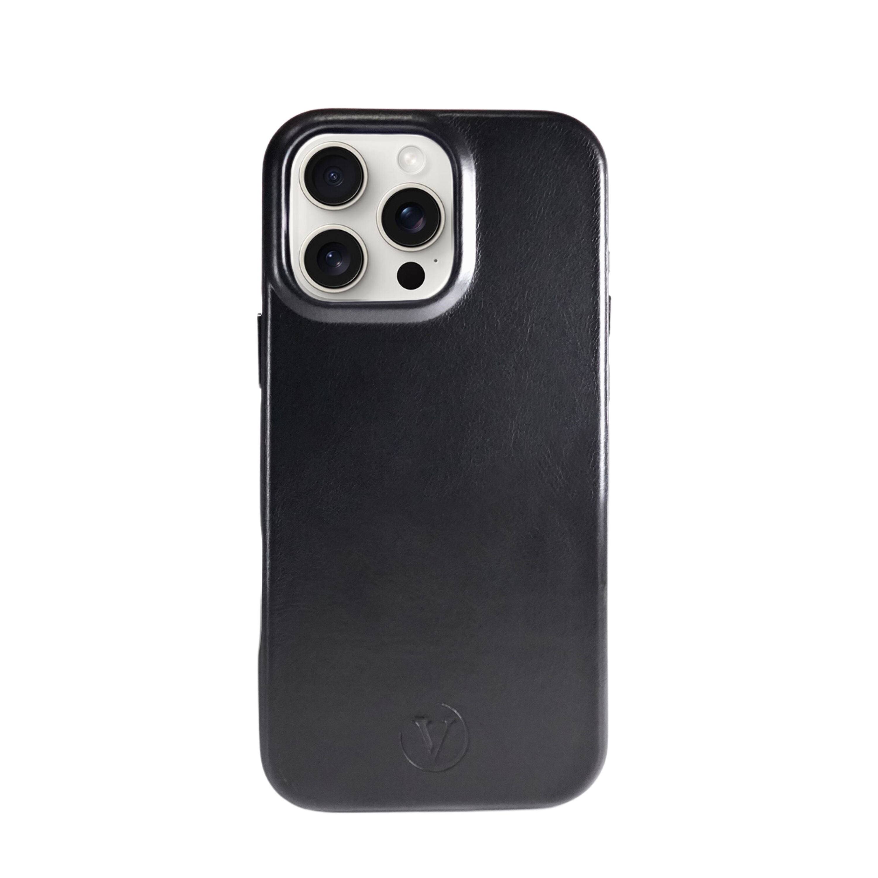 Vionentus - iPhone 16 Pro Elite Leather Case - Black