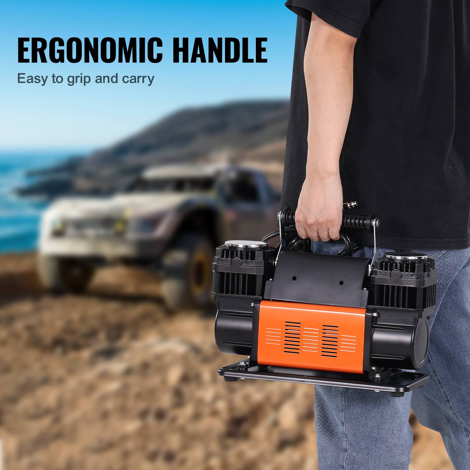 ERGONOMIC HANDLE  
Easy to grip and carry