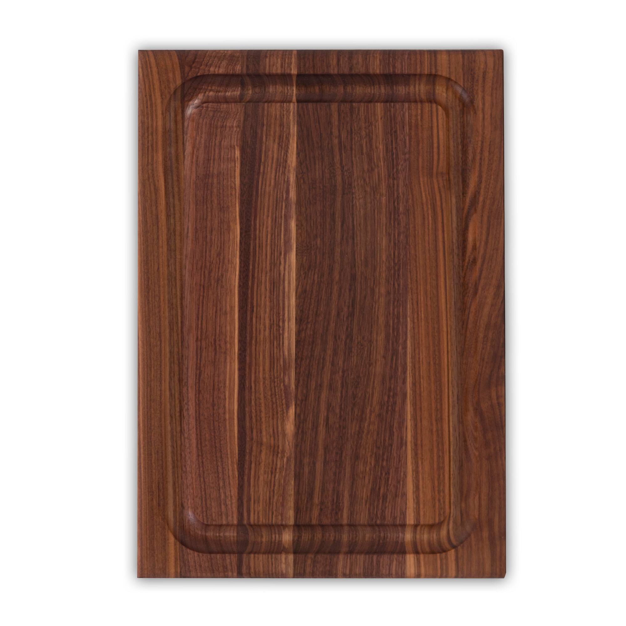 John Boos - BBQ Collection Reversible Wood Cutting Board w/Juice Groove - Walnut