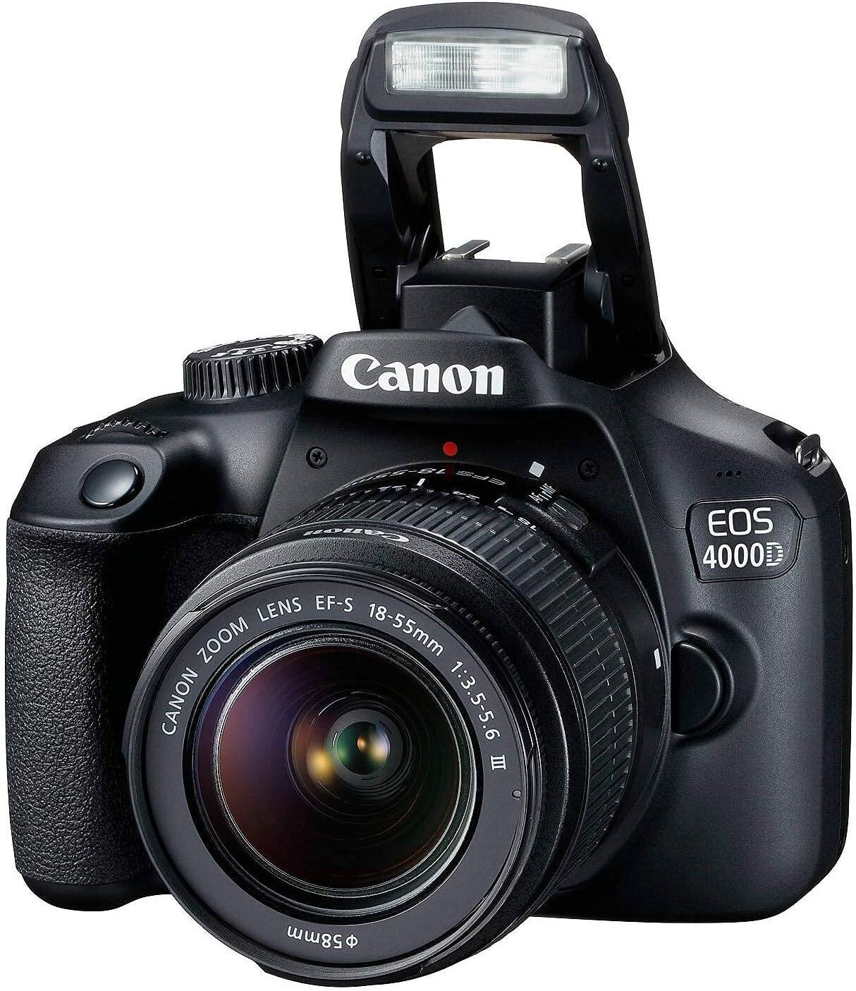 Canon EOS 4000D with Canon Zoom Lens EF-S 18-55mm 1:3.5-5.6 III, 58mm