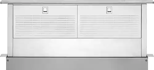 Front. Whirlpool - 30" Telescopic Downdraft System - Stainless steel.