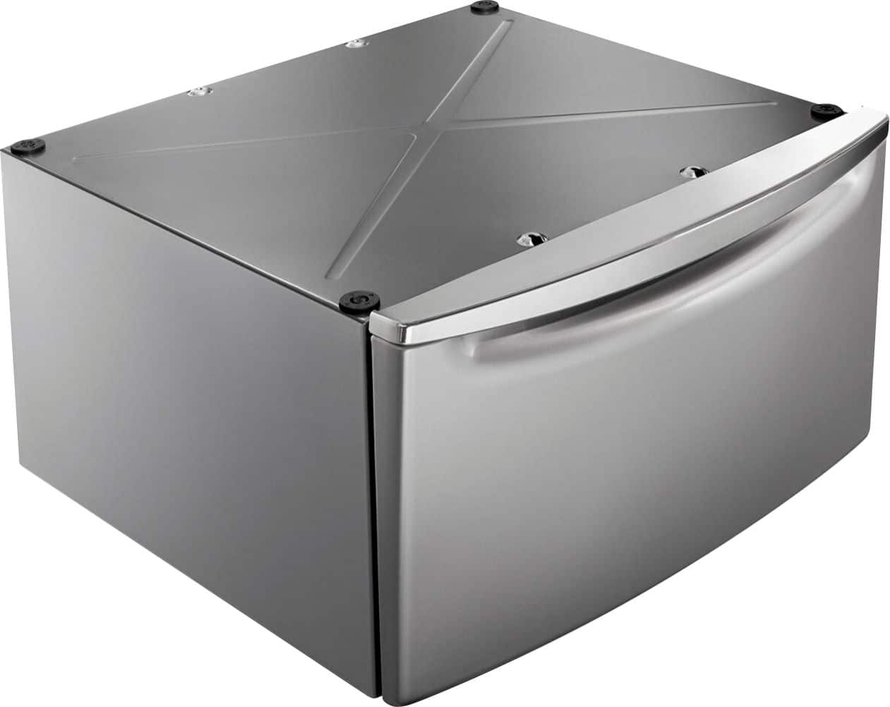 Angle. Maytag - Washer/Dryer Laundry Pedestal with Storage Drawer - Metallic Slate.