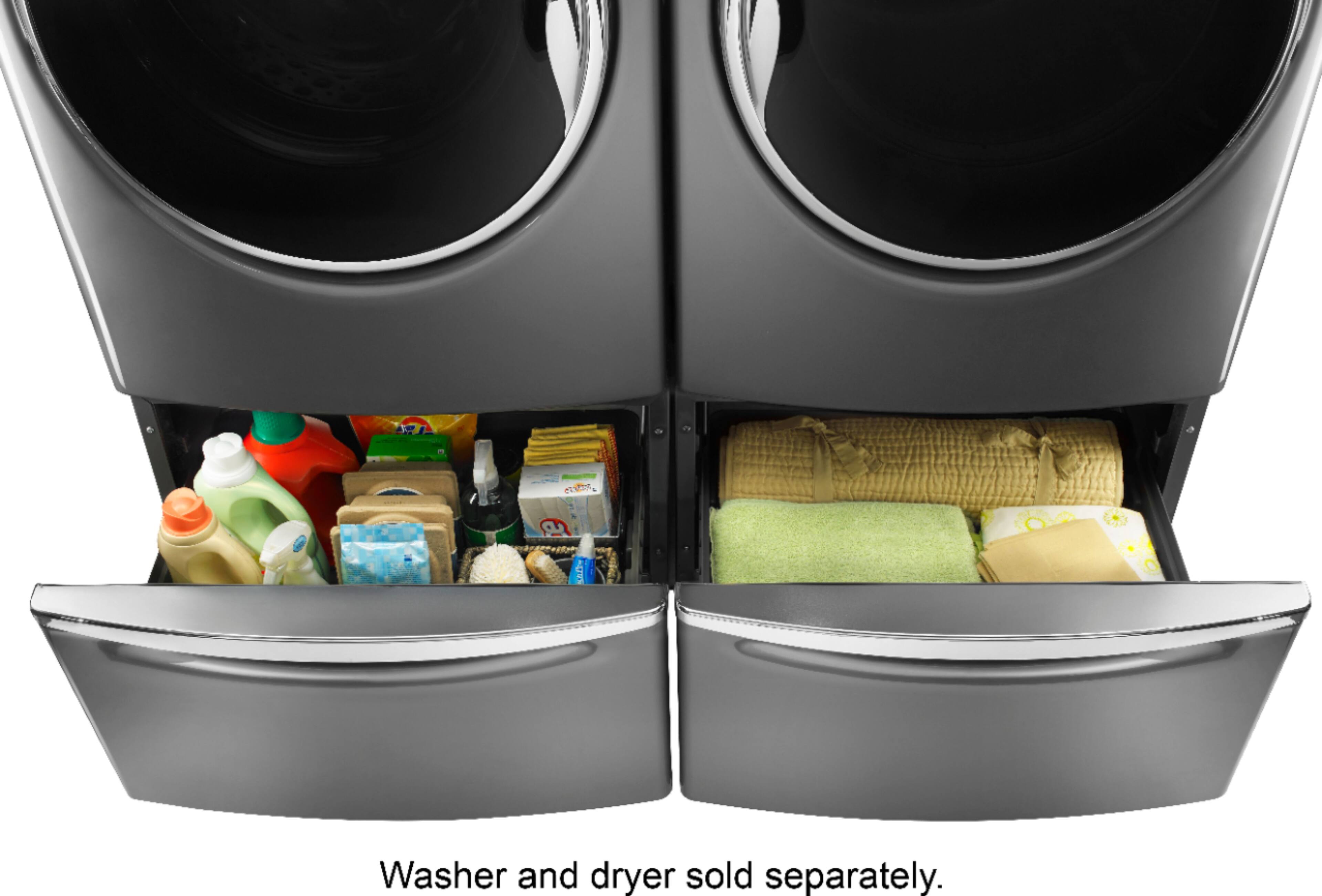 Alt View 11. Maytag - Washer/Dryer Laundry Pedestal with Storage Drawer - Metallic Slate.