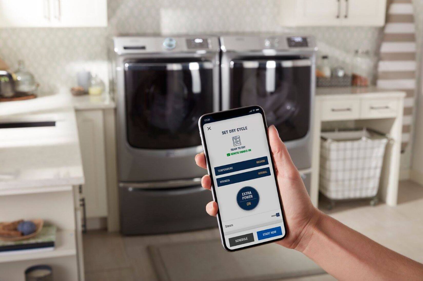 Alt View 28. Maytag - Washer/Dryer Laundry Pedestal with Storage Drawer - Metallic Slate.