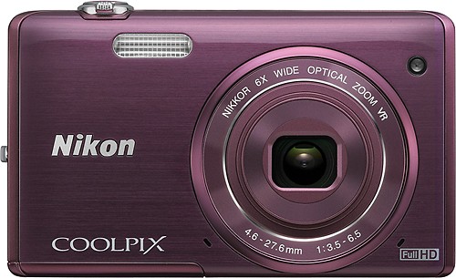  Nikon - Coolpix S5200 16.0-Megapixel Digital Camera - Plum