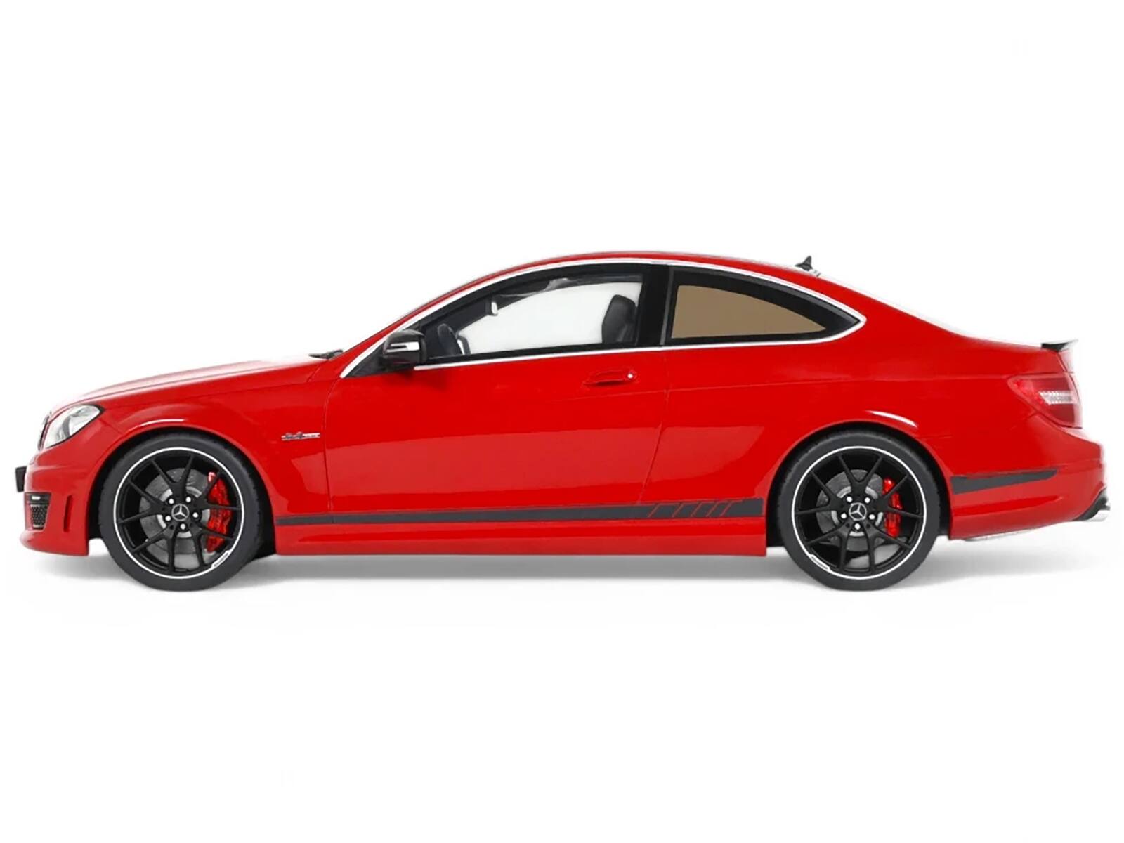 Back. GT Spirit - 2014 Mercedes-Benz C63 AMG Red with Black Top 1/18 Model Car by GT Spirit - Red with Black.