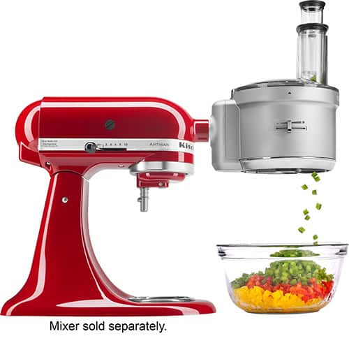 KitchenAid - KSM2FPA Food Processor Attachment Kit - Gray - Angle