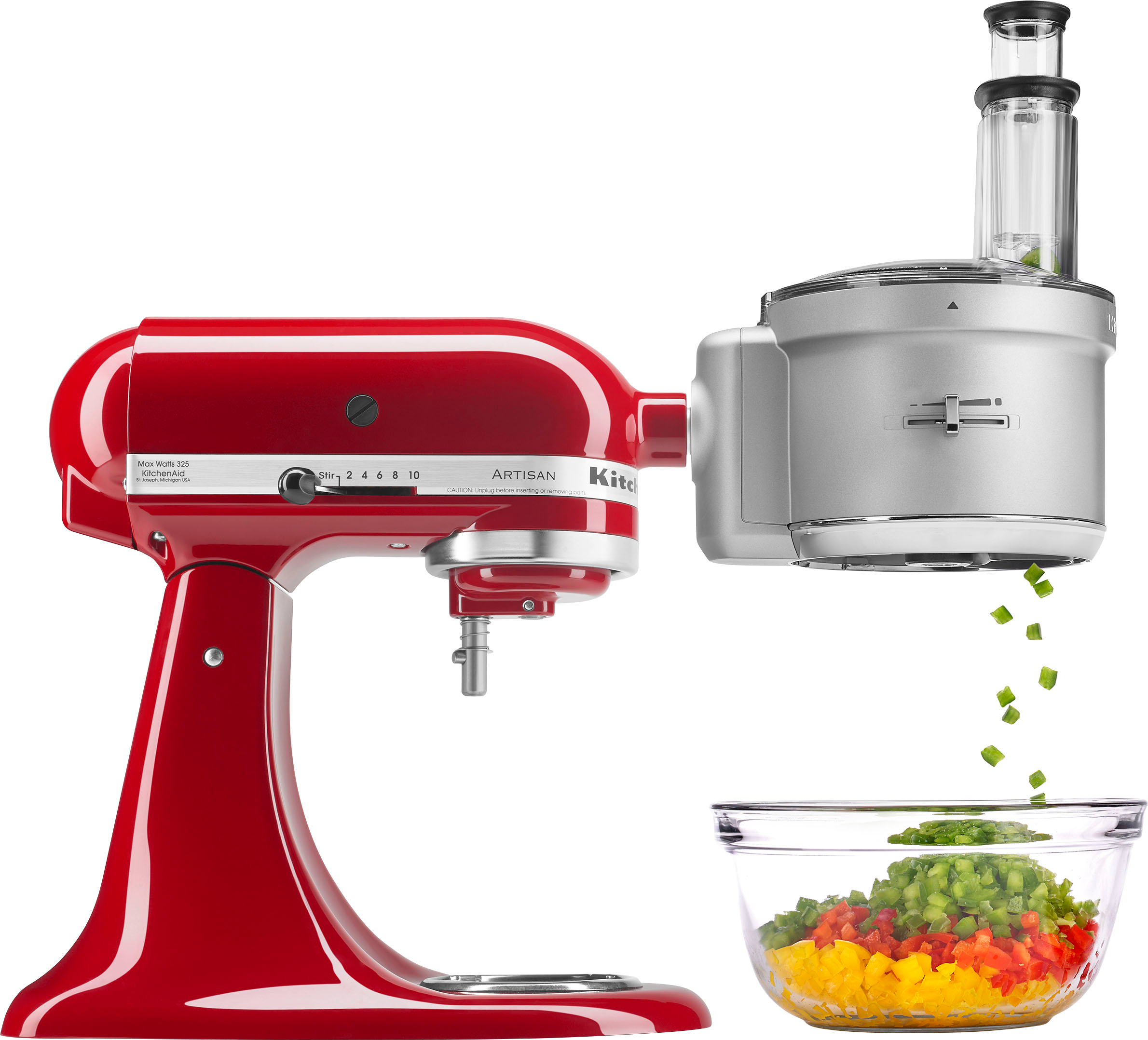 KitchenAid KSM2FPA Food Processor Attachment Kit with Commercial Style  Dicing Plata KSM2FPA - Best Buy