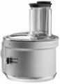 Left. KitchenAid - KSM2FPA Food Processor Attachment Kit with Commercial Style Dicing - Plata.