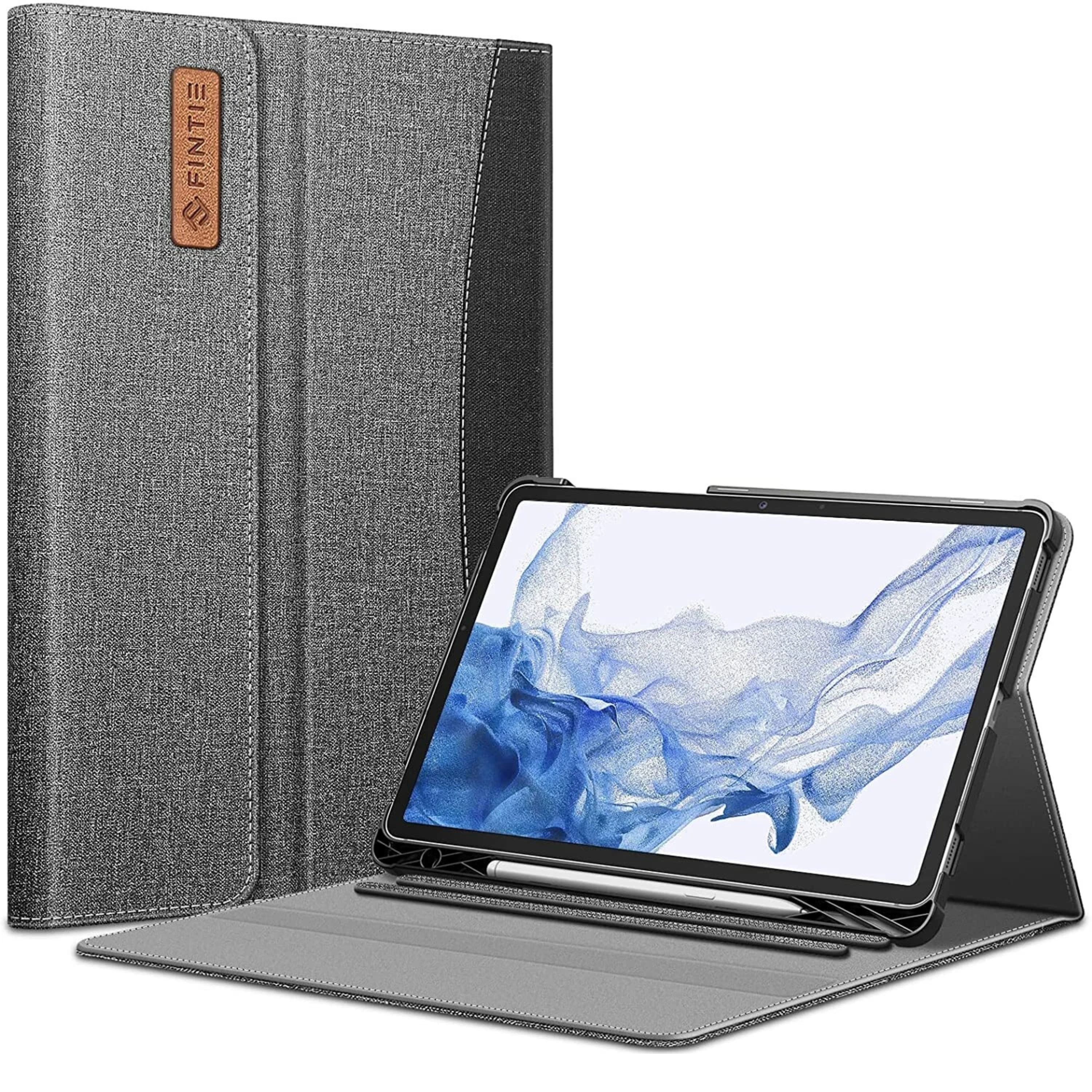 Kitcheniva - Portfolio Case For Samsung Galaxy Tab S8 11" 2022 / Tab S7 11" Slim Business Protective Cover - Gray