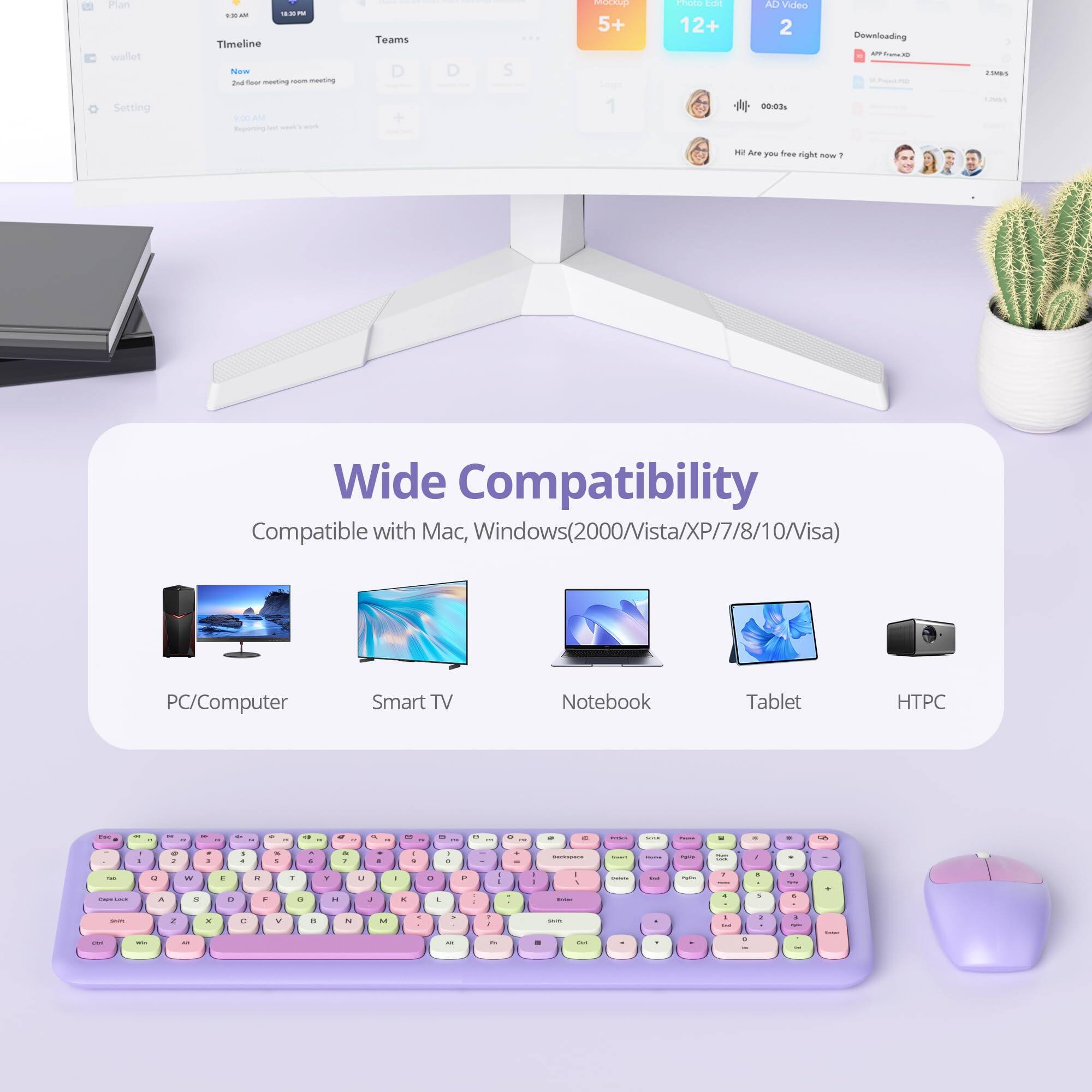 Plan  
Wallet  
Setting  

Timeline  
Now  
Tomorrow  
Teams  
D  
D  
S  

Modules  
5+  

Posts  
12+  

AD Video  
2  

Downloading  
2.5 MB/s  

Wide Compatibility  
Compatible with Mac, Windows(2000/Vista/XP/7/8/10/Visa)  
PC/Computer  
Smart TV  
Notebook  
Tablet  
HTPC