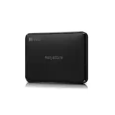 Front. WD - 1TB easystore® Portable Hard Drive for Windows, Mac and compatible devices - Black.