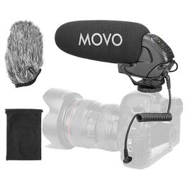 MOVO - VXR3031 Shotgun Microphone - Supercardioid On-Camera Shotgun Mic