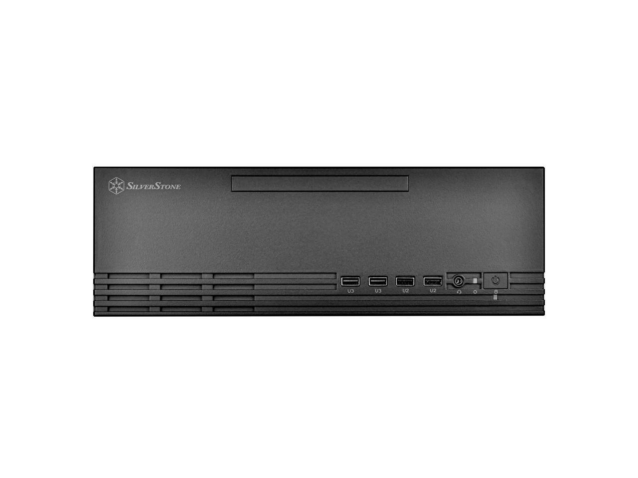 Alt View 3. SilverStone - Silverstone MILO 11 Slim & compact Micro-ATX enclosure - Silver.