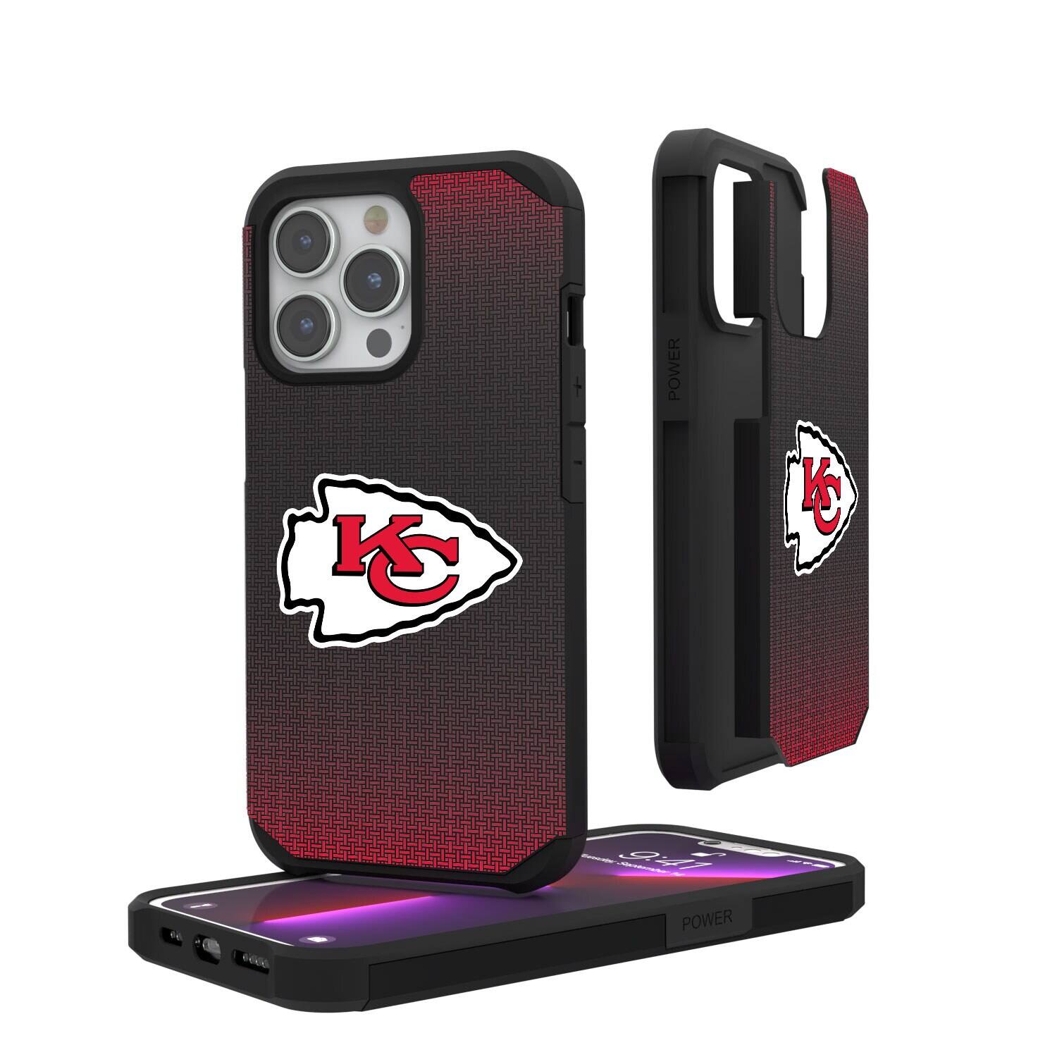 Keyscaper - NFL - Kansas City Chiefs Linen Logo iPhone Rugged Case - 14 Plus - Black price history on PriceWatchPro