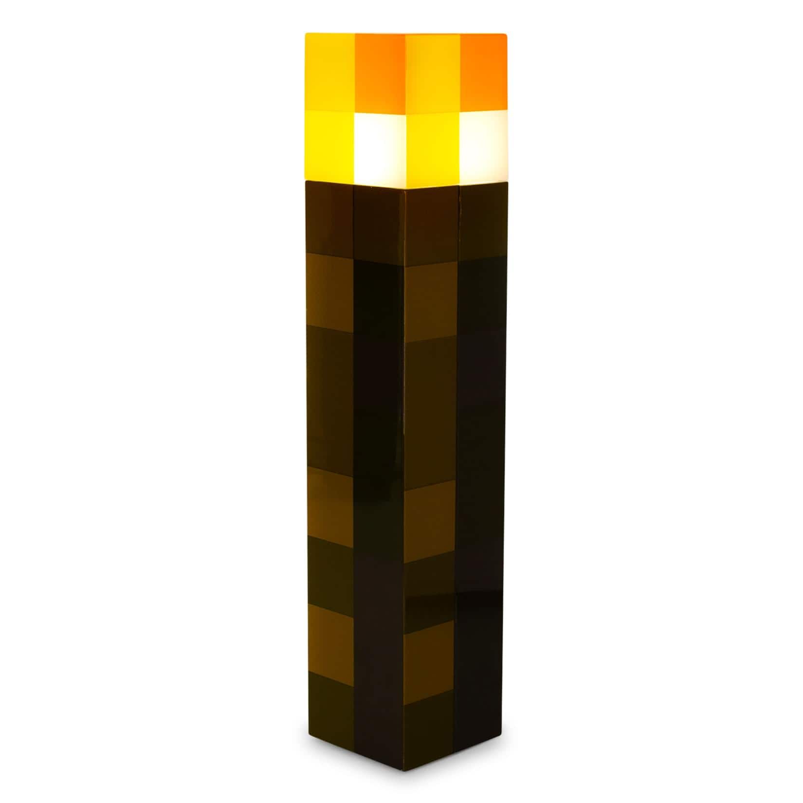 Ukonic - Minecraft Stone Torch Plug-In Nightlight with Auto Dusk to Dawn Sensor - Brown