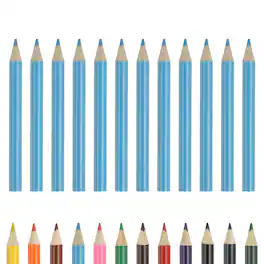 Unique Bargains - Colored Pencils, Cute Oil-Based Drawing Pencils for Adult Coloring, Artists, Beginners, 12pcs - Sky Blue