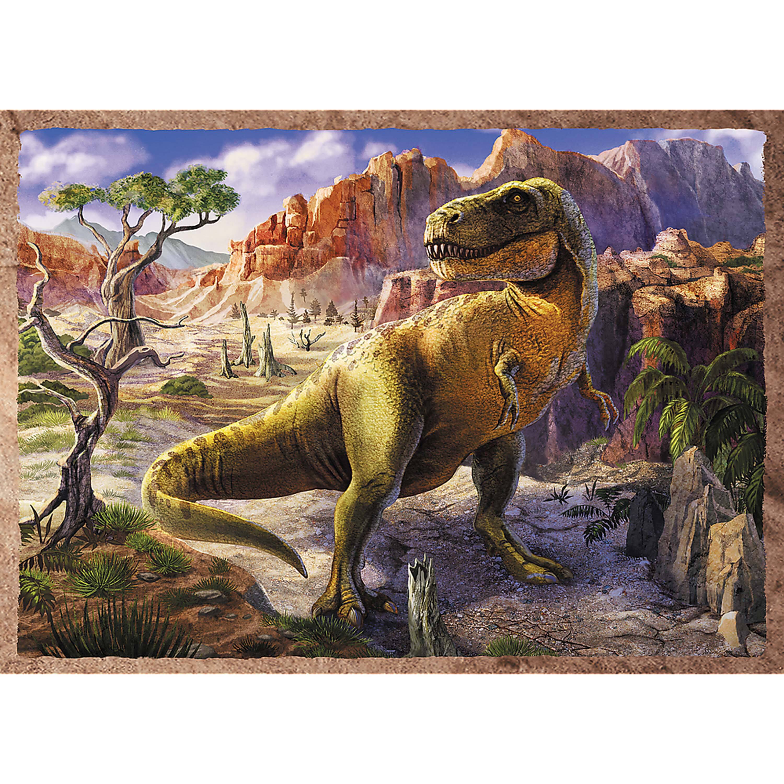 Alt View 2. Trefl - Trefl Preschool 4 in 1 Puzzle - Interesting Dinosaurs.
