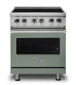 Viking - 5 Series 30" Wide Freestanding Electric Range - Eucalyptus