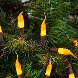 Angle. BreeBe - *Silicone Lights Brown Cord 10ct - Yellow, Brown.