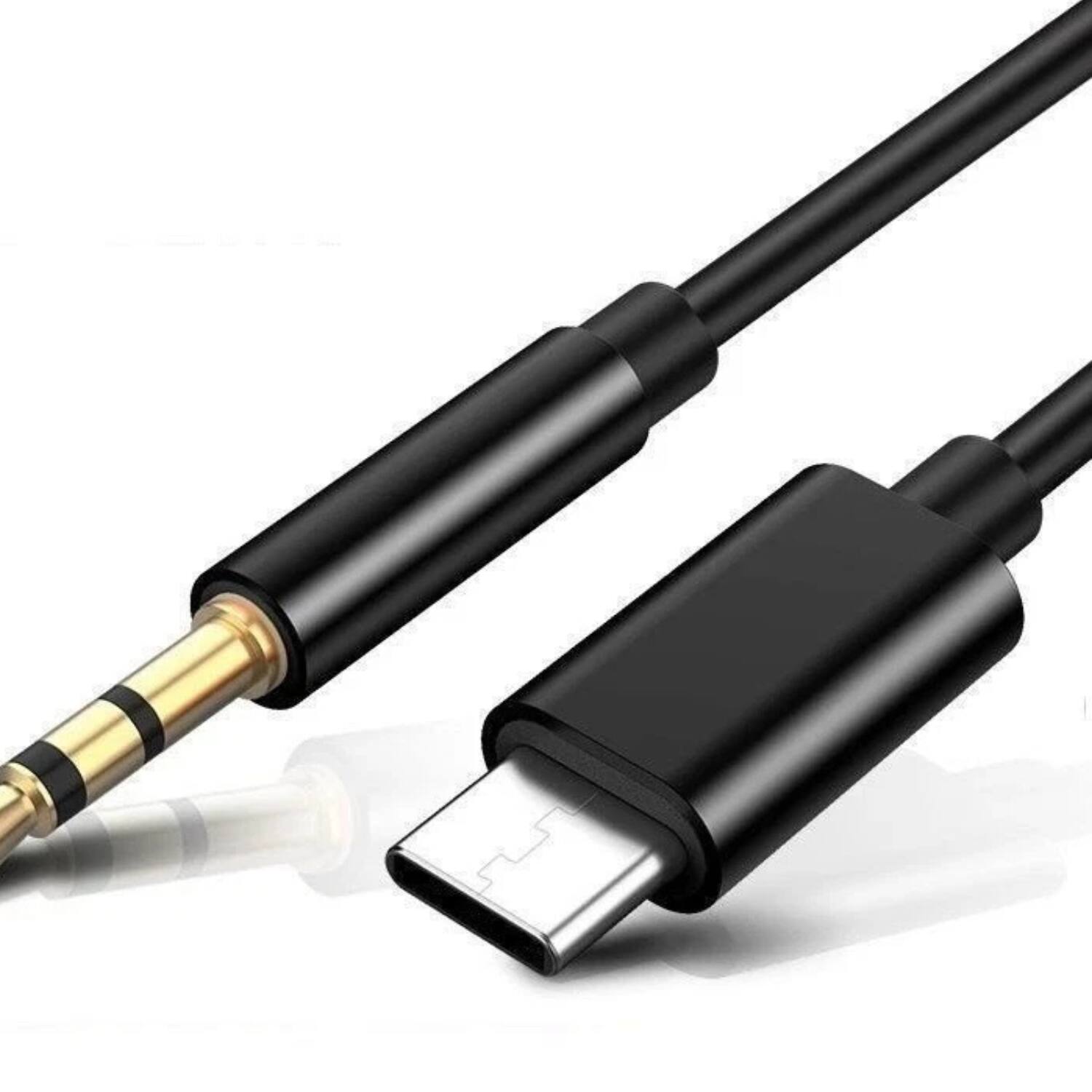 Angle. Home Collection - TypeC to Aux Cable USB Type-C Male To 3.5mm Cord Car AUX Music Audio Adapter LOT.