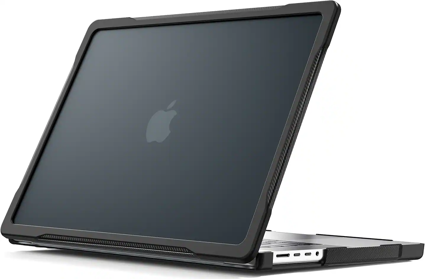 Angle. SaharaCase - Raider Shield Case for Apple MacBook Pro 14" M1/M2/M3/M4 (2021-2024) Laptops - Scorpion Black.