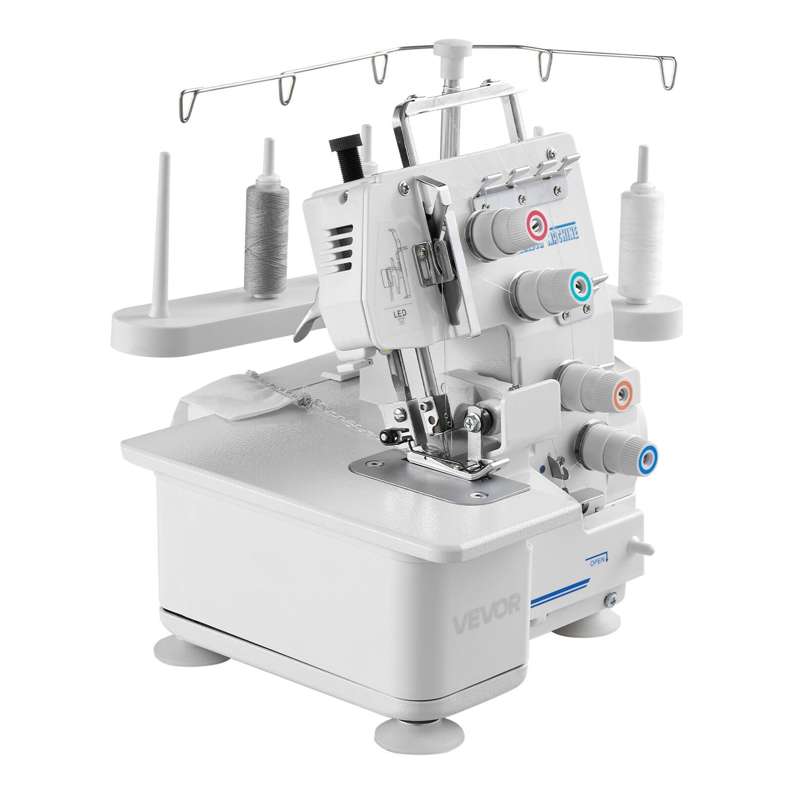 VEVOR Serger Overlock Sewing Machine, 1250 Stitches Per Minute, 3