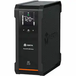 Vertiv - PowerUPS 200 Standard Line Interactive PSA6-850LVT, 850VA/530W, AVR, USB Charging, Color LCD, User-Replaceable - Unknown