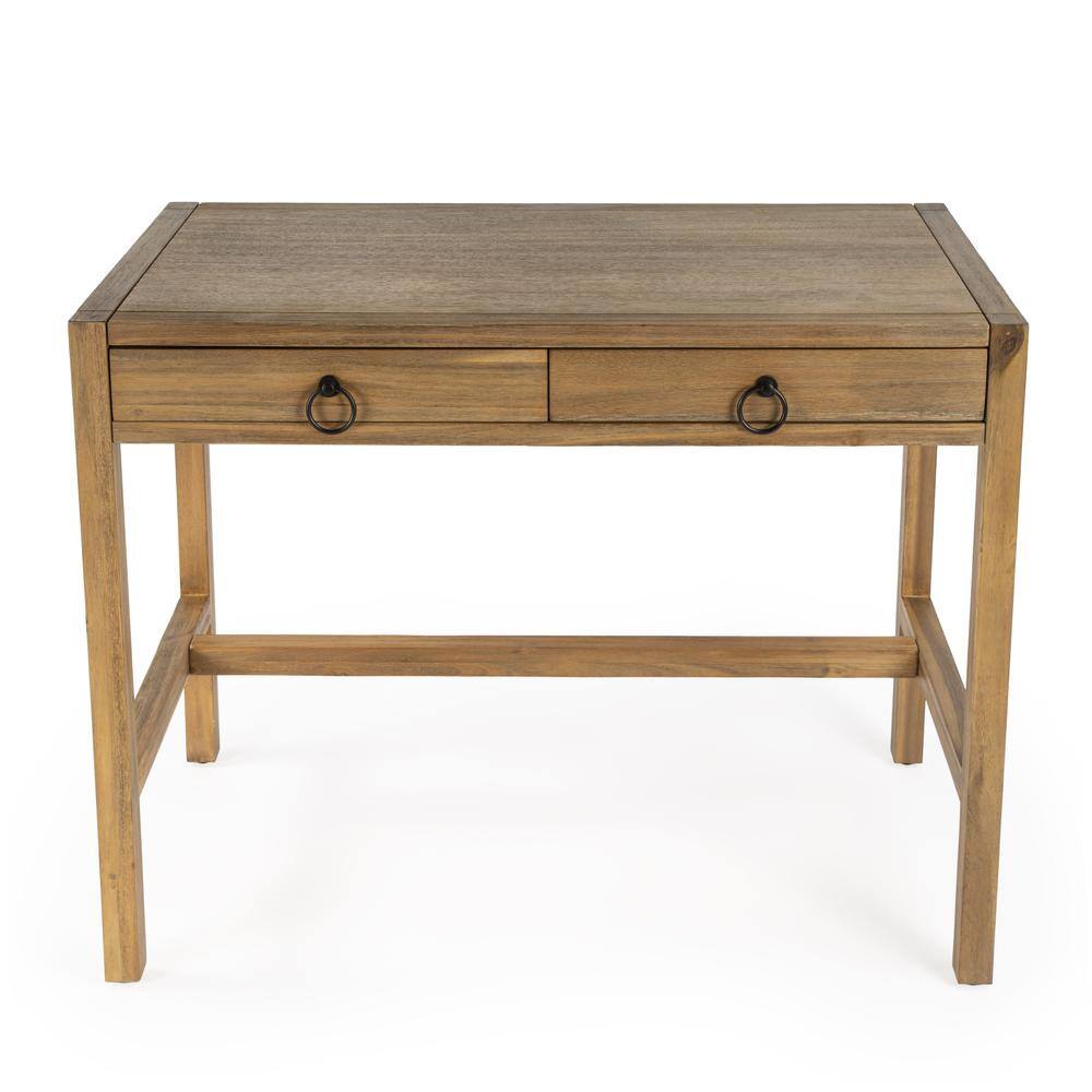 Alt View 2. Butler Specialty - Lark Natural Wood Desk - Light Brown.