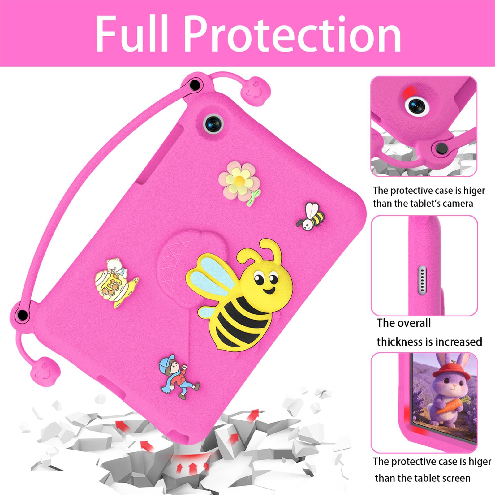 Full Protection

The protective case is higher than the tablet's camera

The overall thickness is increased

The protective case is higher than the tablet screen