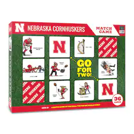YouTheFan - Nebraska Huskers Licensed Memory Match Game - Multicolor