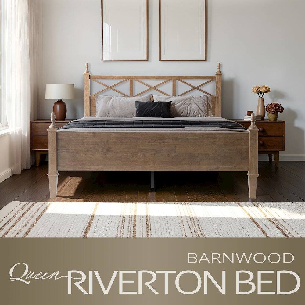 BARNWOOD Queen RIVERTON BED