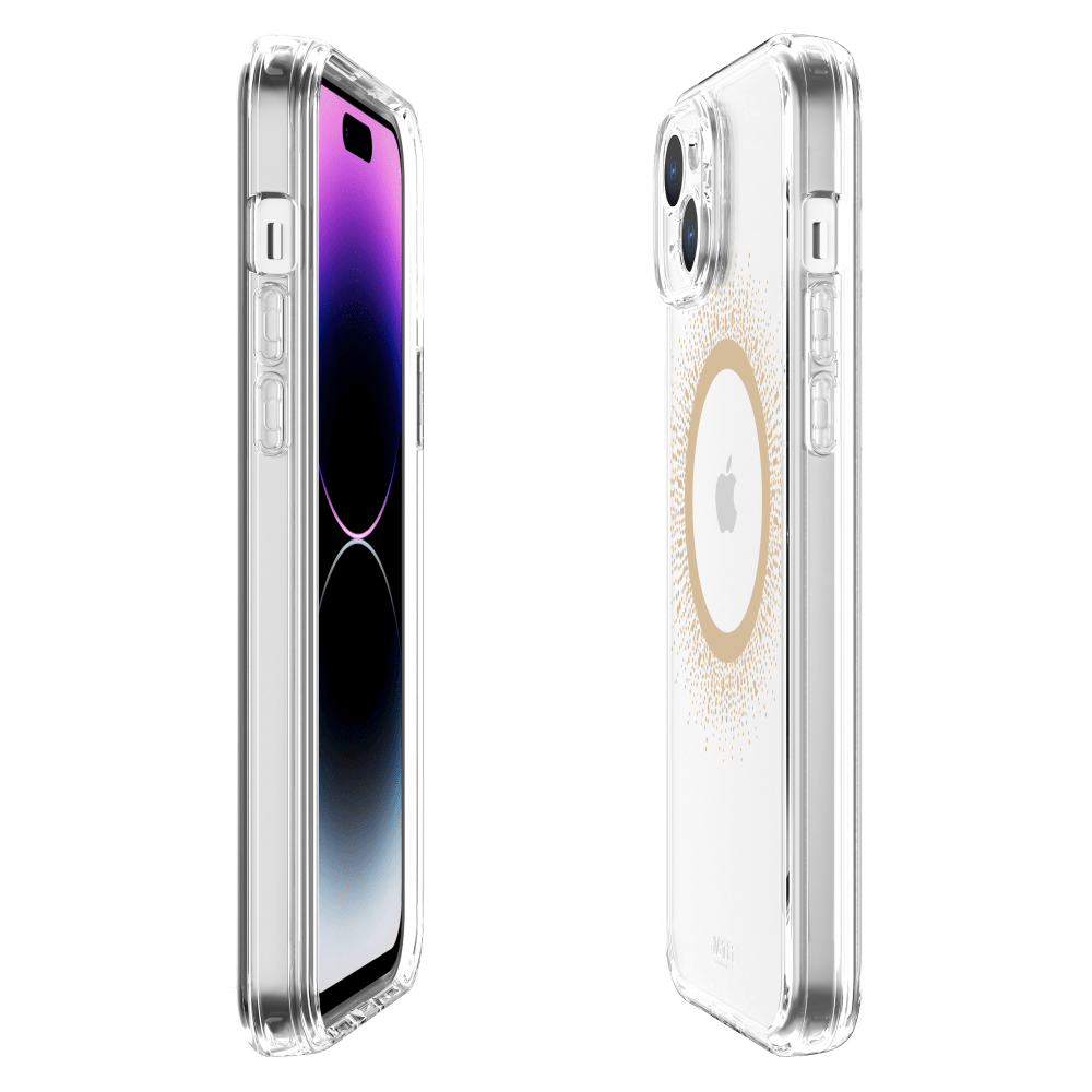 Alt View 1. Avana - aura w/ MagSafe Case for Apple iPhone 16e / 15 / 14 / 13 - Gold.
