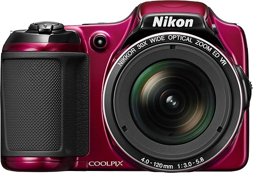  Nikon - Coolpix L820 16.0-Megapixel Digital Camera - Red