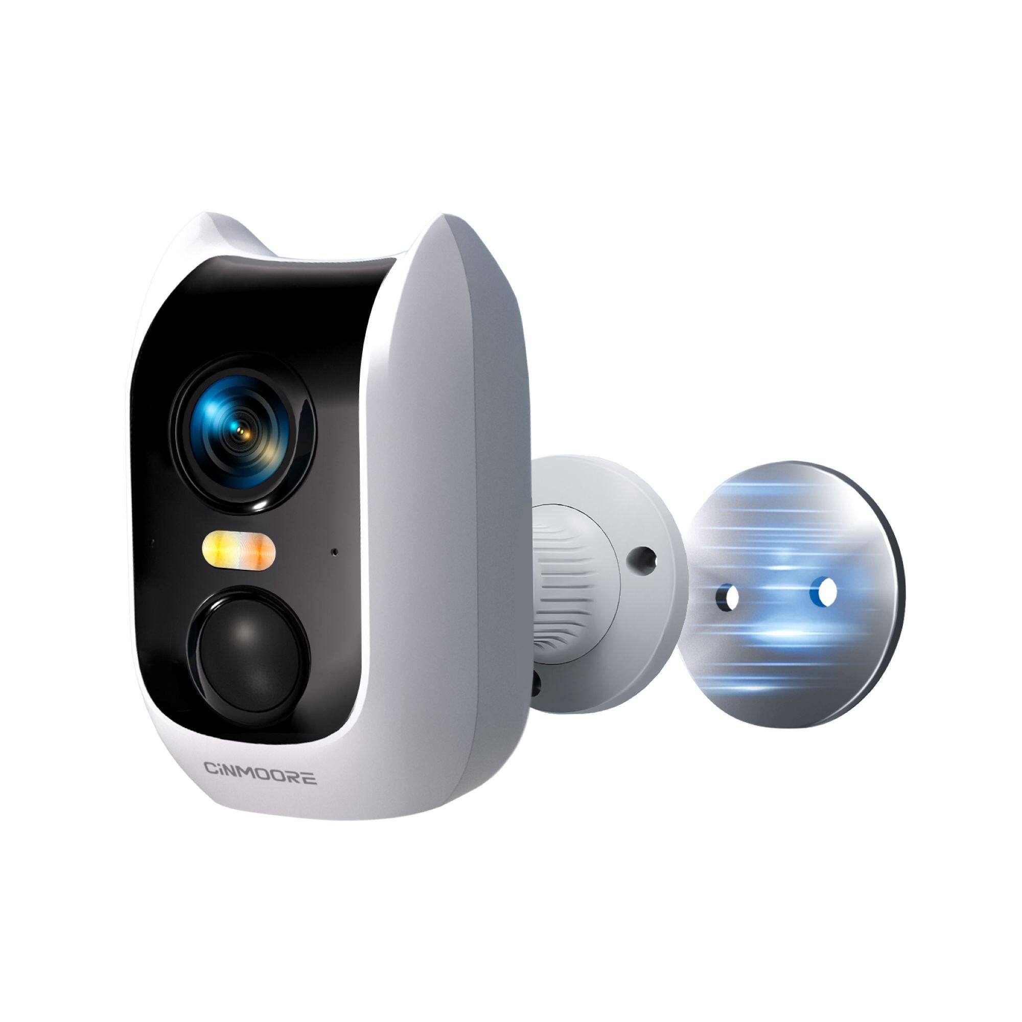 Angle. CiNMOORE - Dual Band WiFi Outdoor Camera - White.