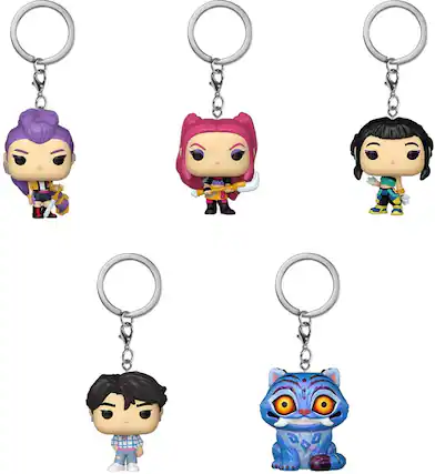 Front. Funko - Funko POP! Keychain: KPop Demon Hunters (One Random Keychain Per Purchase) (KPDH) - COLLECTIBLES - Multicolor.