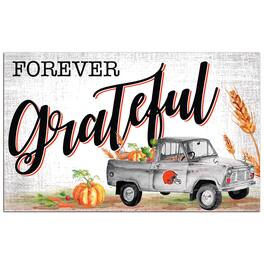 Fan Creations - Cleveland Browns 11" x 19" Forever Grateful Sign - White